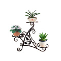 Garden iron flower stand indoor outdoor flower shelf